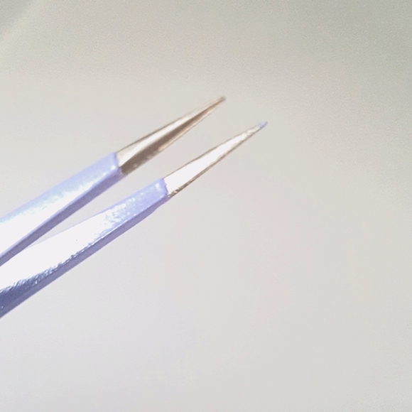 🆕 NEW 2/15$ 1 pc Standard Tweezers with Protector Cap (Lilac) - Picture 3 of 13